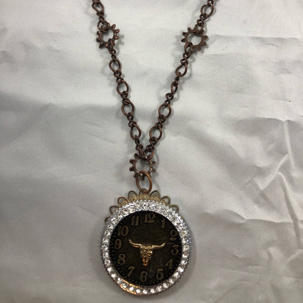 Steampunk Bull Necklace